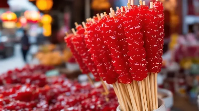 巷口糖葫芦，记忆里的甜蜜 - 日本午夜影院美食短视频封面